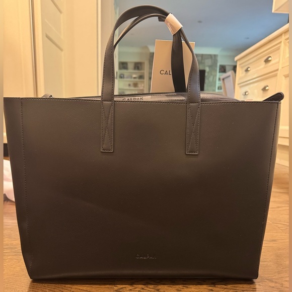 CALPAK Haven Laptop Black Tote Bag - Picture 2 of 4